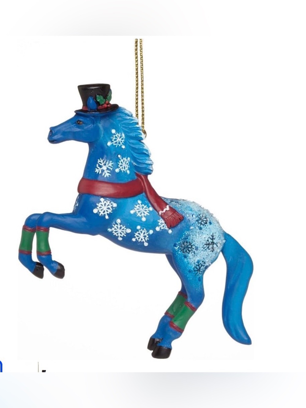 Enesco The Trail of Painted Ponies Jack Frost Christmas Pony Horse Ornament